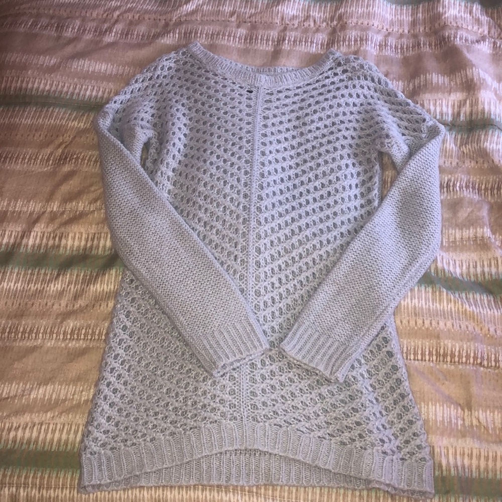 Light blue, long sleeve sweater